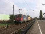 Diese Re 421 machte am Mittag des 28.10.2007 Pause im Bahnhof von Roisdorf.