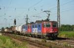 SBB cargo 421 373-2 und 421 395-6 am 18.6.2008 in Niederschopfheim.