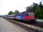 Die SBB 421 371-6 am EC 191 in Bregenz am 12.5.2009.