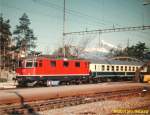 SBB Re 4/4'' 11381 - Landquart - 24.03.1990