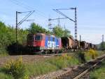 SBB Cargo Re 421 088 am 12.5.05 in Ensdorf mit einem Roheisentransport