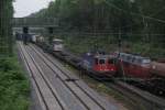 SBB Cargo 421 395-5 mit einem Containerzug in Duisburg Neudorf am 12.06.2010