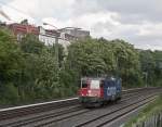 Re 421 380-7 am 25. August 2010 bei Hamburg Dammtor.