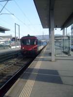 Hier fhrt dieser EWII Steuerwagen geschoben von einer SBB Cargo 421 am 12.2.