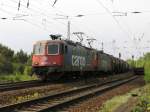 Diese Doppeltraktion BR 421 der SBB Cargo wurde am 29.04.2011 in Berlin Eichgestell aufgenommen.