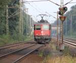 Die alte Lady 421 381-5 der SBB Cargo war auf der Fahrt Richtung Wunstorf unterwegs.