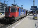 Re 421 371 mit dem IR 1776 in Liestal, 21.03.2012.