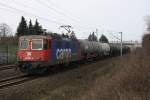 Einen kurzen Stopp legte 421 381-5 bei Ahlten am 15.03.2012 ein