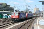 Diese beiden SBB-Loks rollten am 26/06/2010 gemchlich durch den Aachener Hbf.