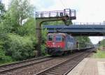 421 390-6 mit leeren Autotransportwagen in Fahrtrichtung Seelze.