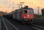 SBB Cargo 421 387-2 mit einem Kesselzug am 04.11.2012 in Oberhausen Osterfeld.