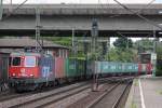 SBB Cargo 421 396 am 31.7.12 in Hamburg-Harburg.