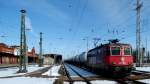 Am 23.03.2013 fuhr 421 383 durch Stendal mit einem Kesselzug in Richtung Wittenberge.