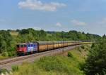 Re 421 380 mit einem ARS-Altmann am 08.07.2013 bei Laaber.