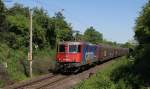 Re 421 374-0 mit einem ARS Autozug bei Stetten 19.6.13 