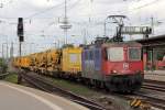 421 383-1 mit Wiebe Bauzug in Bremen 21.9.2013