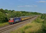 Re 421 384 mit einem ARS-Altmann am 08.07.2013 bei Laaber.