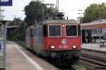 421 383-1 mit 421 373-2 im Schlepp in Recklinghausen 9.10.2013