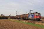 Ende Oktober 2013 war SBBC 421 389 mit VTG-Kesselwagen bei Elze(Han) auf dem Weg Richtung Sden.