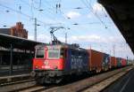 Am 25.05.2014 kam die 421 385-6 von der SBB CARGO aus der aus Richtung Magdeburg nach Stendal und fuhr weiter in Richtung Wittenberge.