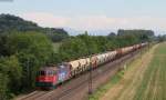 Re 421 388-0 mit dem DGS 99791(Basel SBB-Gesserthausen) bei Kenzingen 13.6.14