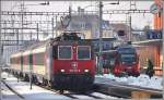 421 371-6 mit EC 195 nach München ist in St.Margrethen eingetroffen.