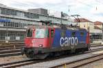 Nachschuss am 24.06.2014 auf SBB Cargo/TXL Re 421 391-4, die als Tfzf durch Regensburg Hbf fuhr um einen ARS Altmann Autozug im Güterbahnhof zu bespannen.