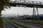 Auf Grund von Gleisbauarbeiten auf dem Bodenseedamm entfiel am 29.10.2016 bei internationalen Zgen der Halt in Lindau Hbf und somit auch der dort stattfindende Lokwechsel.