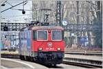 421 394-8 hat den EC 93 von Zürich HB nach Lindau Hbf gebracht und wartet auf einem Nebengeleise die Rückleistung ab.