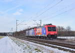 Nachschuss auf 421 371 sowie 484 013 und 482 039 welche unverkennbar für Locon im Einsatz war bei Kaarst auf den Weg nach Krefeld.