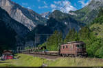 BLS Re 425 182  Kandergrund  mit einem Autozug bei Kandersteg am 25.06.2020 aufgenommen.