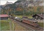 Nun sind die wenigen verblieben BLS Re 4/4 nur noch im Auto-Tunnel Verkehr Kandersteg - Goppenstein und Brig - Iselle im Einsatz, immerhin beginnt der Lötschbergtunnel etwas vom Bahnhof von