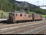 BLS - Re 4/4 170 + Re 4/4 182 in Kandersteg am 30.04.2023