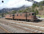 BLS - Re 4/4 182 + Re 4/4 170 in Kandersteg am 30.04.2023