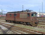 BLS - Re 4/4  183 abgestellt im Areal des Badischen Bahnhof in Basel am 04.02.204