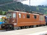 bls - Re 4/4 166 im Bahnhofsareal von Zweisimmen am 29.07.2007