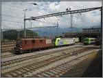 Das BLS-Depot in Spiez, aufgenommen am 27.07.2008.