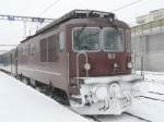 bls - Re 4/4  163 im Bahnhof von Spiez am 12.12.2008