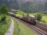 Abfahrt von autozug von Kandersteg nach Goppenstein.