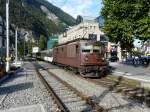 bls - Nachschuss vom Regio nach Interlkaen Ost mit der Re 4/4 167 am Schluss am 16.09.2011