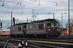 Zwei Re 4/4 der BLS mit der Betriebsnummern 182, 172 am Badischen Bahnhof in Basel.