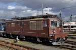 Re 4/4 der BLS mit der Betriebsnummer 180 am Badischen Bahnhof in Basel.