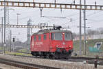 Re 430 114-3  Natalie  durchfährt den Bahnhof Pratteln.