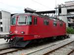 Crossrail - Re 4/4 436 112-7 abgestellt im Bahnhof von Spiez am 20.06.2009