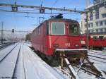 Re 436 112-7 ''Bern'' steht am 7.1.2010 in Thun.