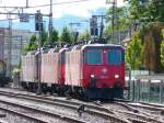 Crossrail - Lok 436 112-7 mit 436 111-9 und 436 114 in Thun am 10.09.2010