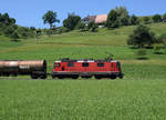 SBB: Re 430 359-0 mit Zisternenwagen nach Menznau auf der Fahrt bei Gondiswil am 19.