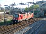 SBB-Cargo: Die Re 4/4 3 11352 (ex. SOB)kehrt am 9.4.09 nach einer Gterleistung (wahrscheinlich Luzern-Rotkreuz) nach Luzern zurck.