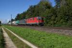 Re 4/4 III 11351 und Re 6/6 11662 befinden sich am 10.9.10 in Herzogenbuchsee.