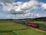 Der Walti-Zug mit zwei Re 430 bei Kiesen am 19.06.2011